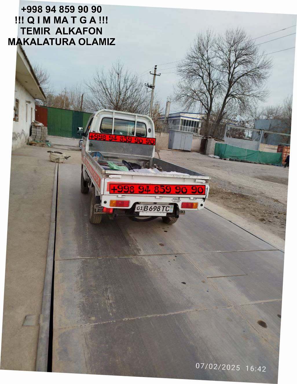 Metallolom qabul qilish Oqqorgon